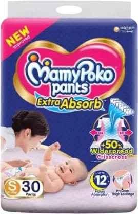 MamyPoko extra absorb pants - S (30 Pieces)