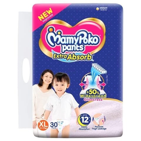 MamyPoko Extra Absorb Pants (XL) 30 count (12 - 17 kg)