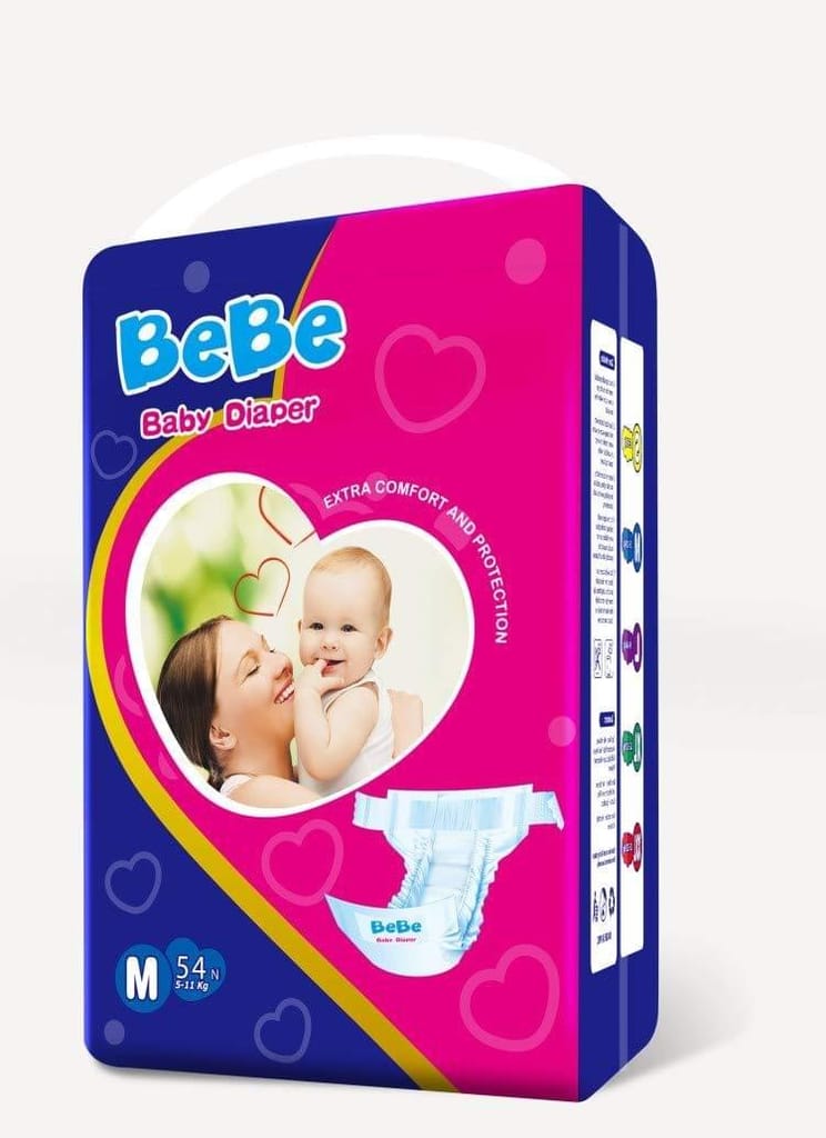 BEBE DIAPER M 54'S (5-11KG) REALCARE HYGIENIC