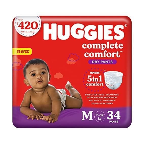 Huggies dry pants medium 34