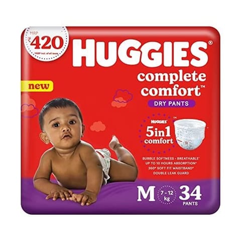 Huggies dry pants medium 34
