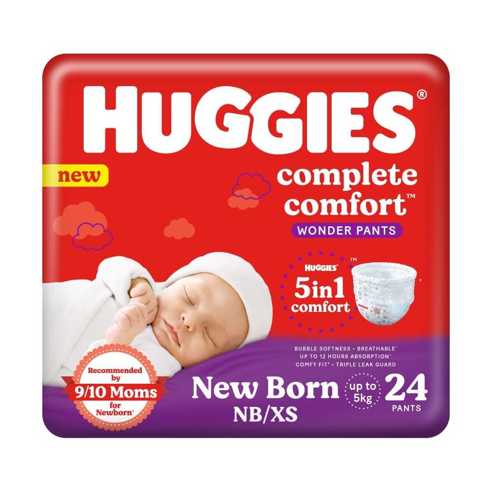Huggies Wonder Pants New Born ( NB) Size Diaper Pants, 24 Count
