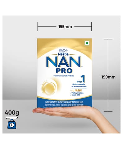 Nestle Nan Pro 1 Infant Formula Powder Upto 6 Months Refill