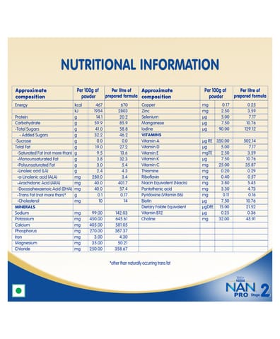 Nestle Nan Pro 2 Follow-UP Formula Powder Refill