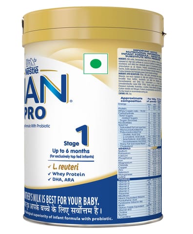 Nestle Nan Pro1 Infant Formula Powder Upto 6 Months(400 gram) Tin