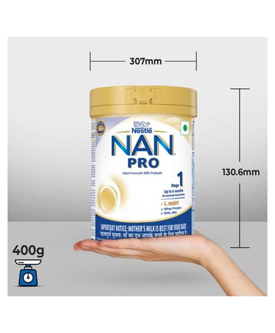 Nestle Nan Pro1 Infant Formula Powder Upto 6 Months(400 gram) Tin