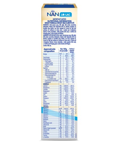 Nestle Nan Lo-Lac Infant Formula Powder (200 gram)