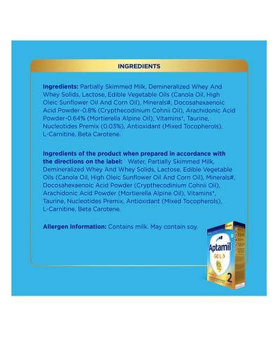 Aptamil Gold Infant Formula Powder Stage 2-400g