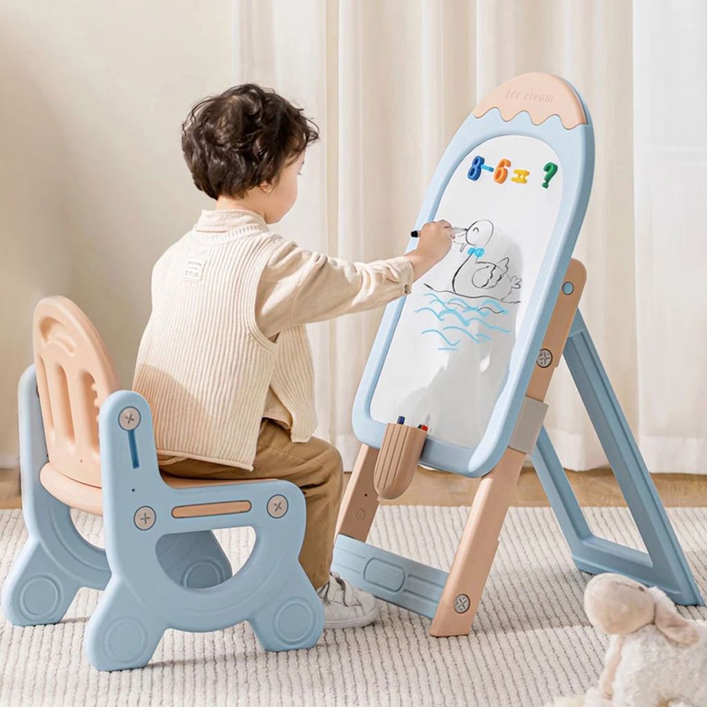 R for Rabbit Little Genius Candy- Set of Board & Chair Blue