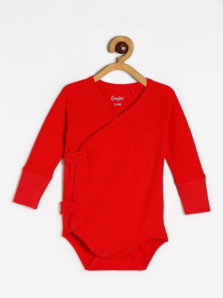 Chayim Baby Expandable Flexi fit Bodysuit True Red