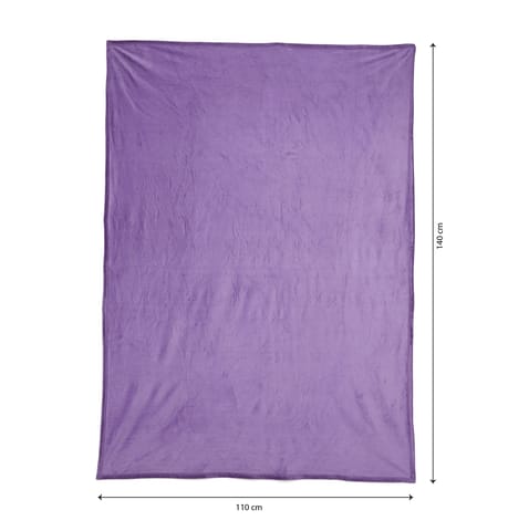Chayim Soft Fabric Winter Wear Blanket-Chalk violet (140*110cm)