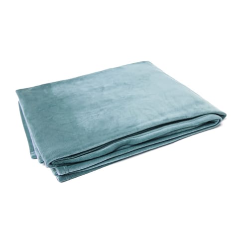 Chayim Soft Fabric Winter Wear Blanket-Mineral Blue (140*110cm)