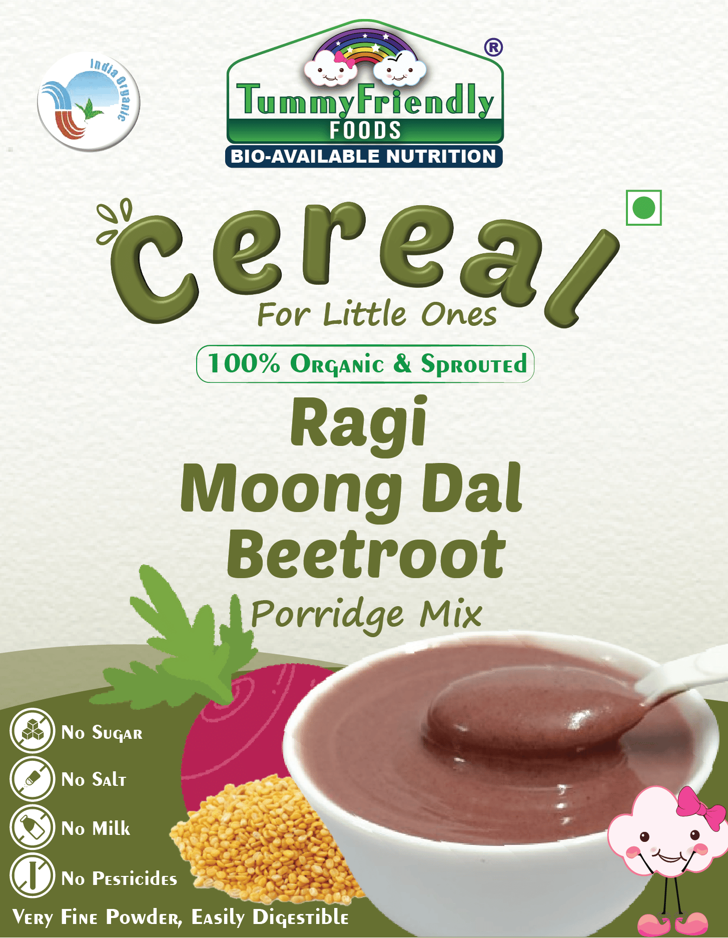 Porridge Ragi Cereal For Babies Tummy Friendly Foods Certified