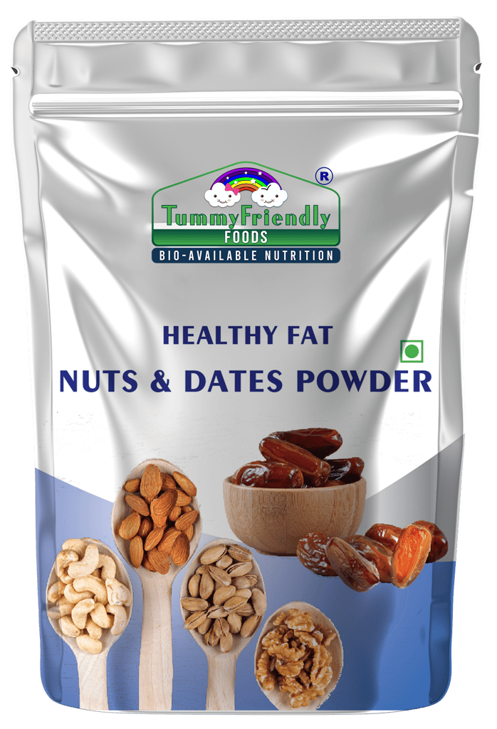 Tummy Friendly Foods Premium Nuts and Dates Powder | Healthy Fat with Natural Sweetener - 100g Cereal (100 g)