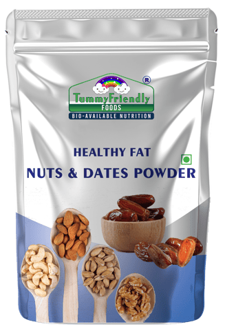 Tummy Friendly Foods Premium Nuts and Dates Powder | Healthy Fat with Natural Sweetener - 100g Cereal (100 g)