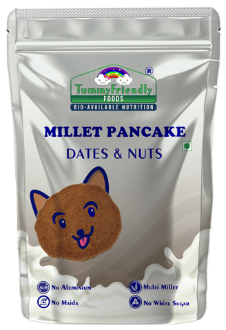 Tummy Friendly Foods Aluminium-Free Millet Pancake Mix with Dates and Nuts 800 g