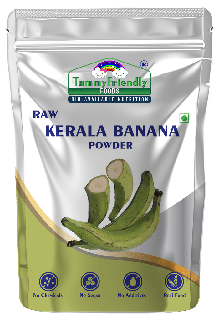 Tummy Friendly Foods Natural Raw Kerala Banana Powder | Raw Nendran Banana Powder | No Chemicals Cereal (200 g)