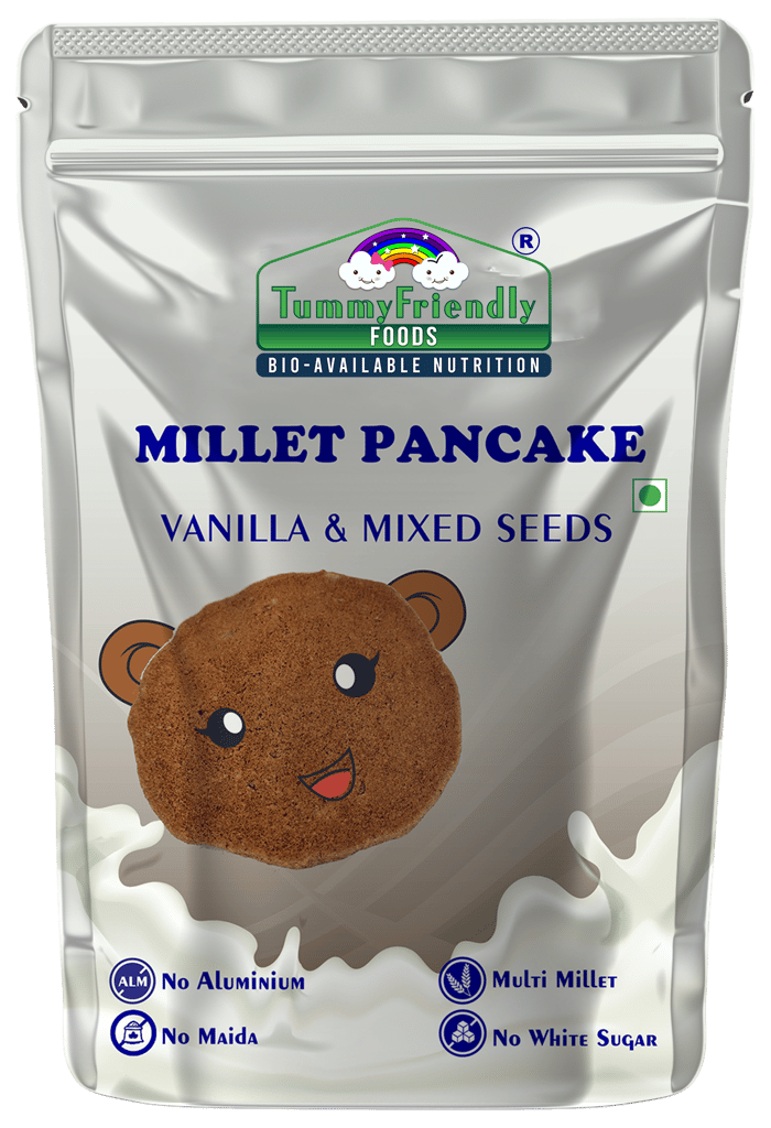 Tummy Friendly Foods Aluminium-Free Millet Pancake Mix - Vanilla Mixed Seeds 800 g