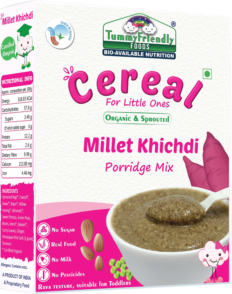Tummy Friendly Foods Organic Millet Khichdi Mix With Vegetables for Toddler Cereal (200 g)