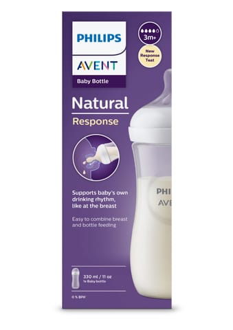 Philips Avent NATURAL response Feeding bottle 330 ml Single 11OZ NDIA SCY906/01