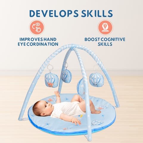 R for Rabbit First Play Cozy Play Gym Elevate Your Baby's Playtime Experience Blue