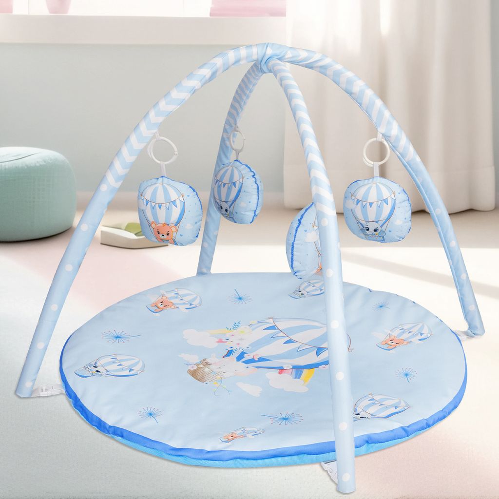 R for Rabbit First Play Cozy Play Gym Elevate Your Baby's Playtime Experience Blue