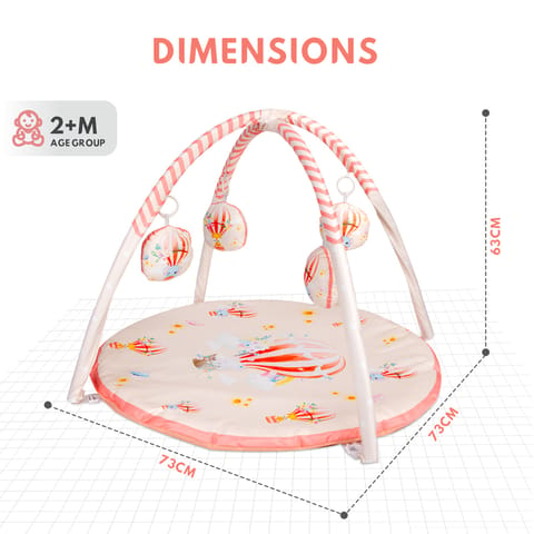 R for Rabbit First Play Cozy Play Gym Elevate Your Baby's Playtime Experience Pink