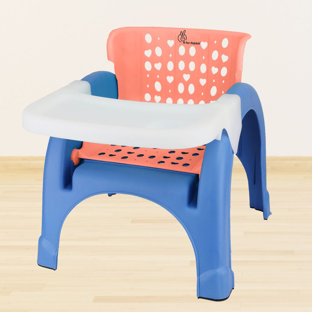 R for Rabbit Jelly Bean 3 In 1 Multi-Functional Kids Chair Orange Blue