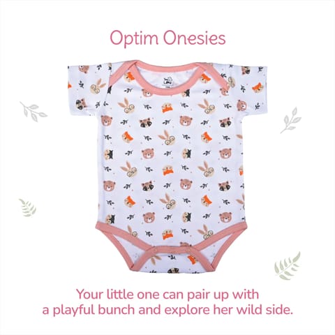 Tiny Lane Tiny Wild Series Infant Gift Set | Pack of 9 - Jhabla, Legging, Onesie, C/B/M, Bib, Blanket, Nappy