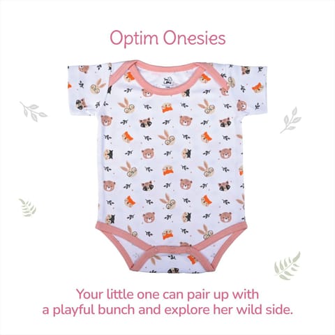 Tiny Lane Adorable Baby Onesies - Honey Bunny, Magical Flite and Krescent Koala (Pack of 3)