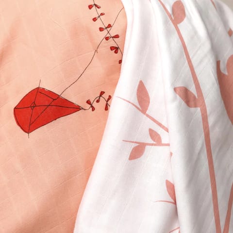 TinyLane 100% Organic (55% Bamboo + 45% Cotton) Super Soft Baby Muslin Blankets
