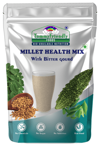 Tummy Friendly Foods Organic Millet Health Mix With Bittergourd, Methi Seeds, Moringa Leaves 800 g