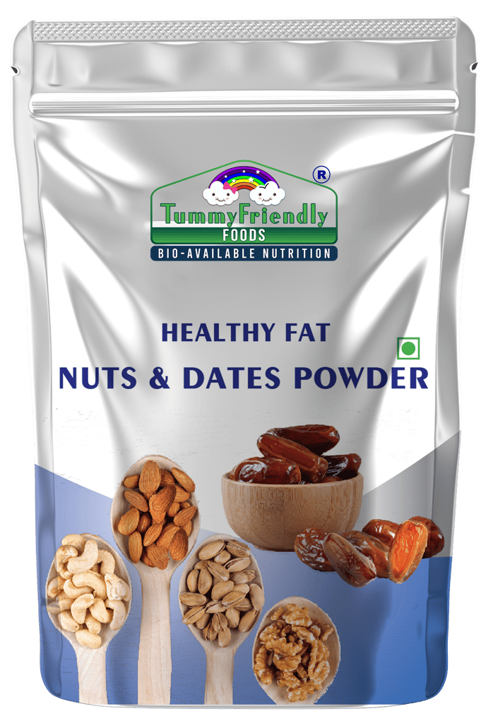 Tummy Friendly Foods Premium Nuts and Dates Powder | Healthy Fat with Natural Sweetener - 200g Cereal (200 g)