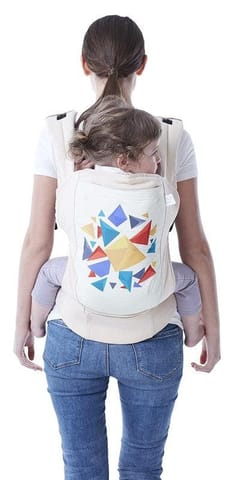 R for Rabbit Hug Me Elite Front & Back Carrier Position, Soft Linen Fabric, Wide Strap With Cap & Mobile Pocket(Cream)