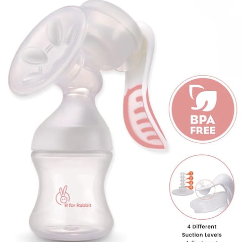 R for Rabbit Manual Feeding Breast Pump (Pink)