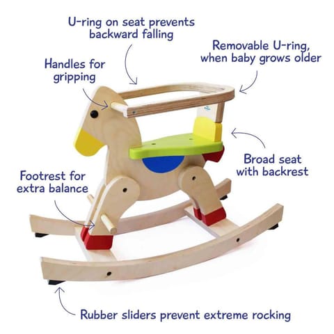 Shumee Wooden Rocking Horse