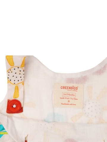 Greendigo 100% Organic Cotton Half Sleeve Rompers, Sleepsuit, Onesie for newborn baby