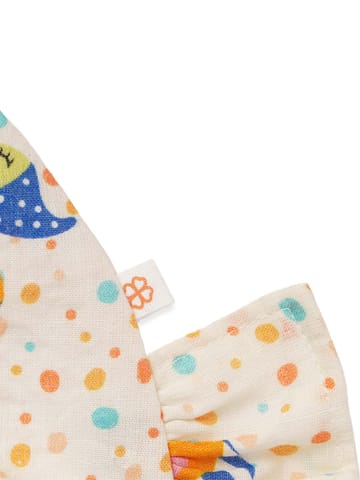 Greendigo Sustainable Muslin Cotton Set of 2 bibs for newborn babies and infants, soft and absorbent, multi colour