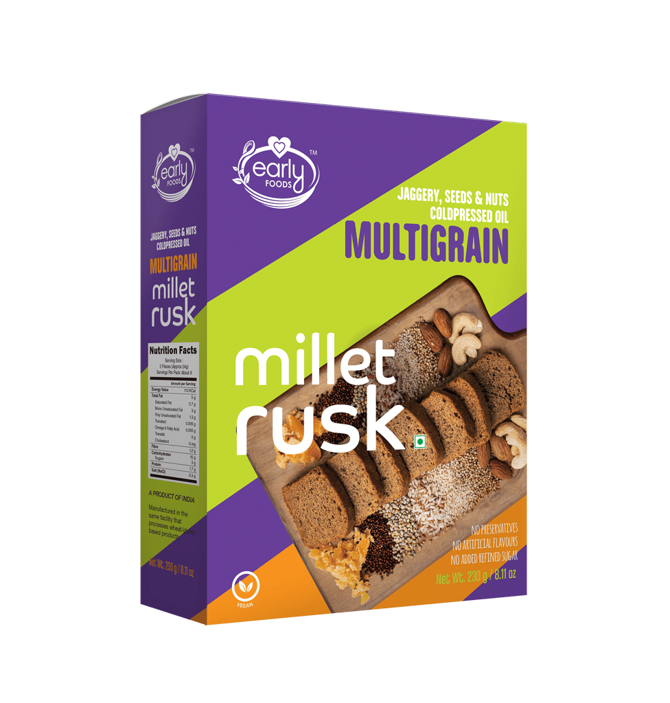 Early foods Multigrain Millet Rusk, 230g