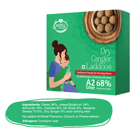 Early foods Pack of 3 - A2 Ghee Laddoos For Moms, 250gX3