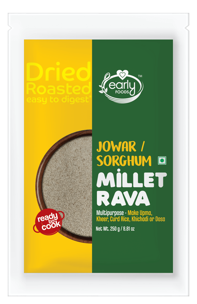 Early foods Jowar Millet Rava, 250g