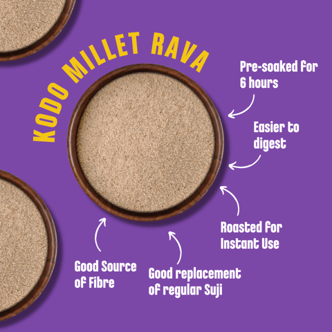 Early foods Kodo Millet Rava, 250g