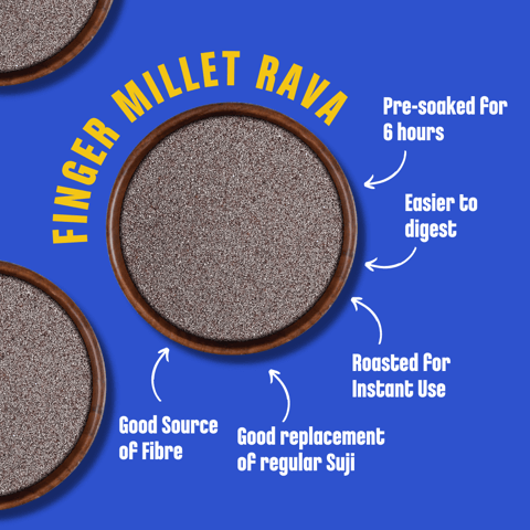 Early foods Sprouted Ragi Millet Rava, 250g