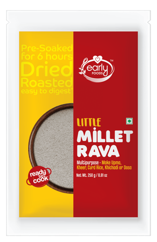 Early foods Pack of 3 - Millet Rava, 250gX3