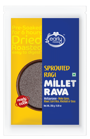 Early foods Pack of 3 - Millet Rava, 250gX3