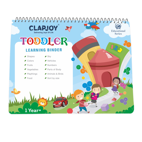 Clapjoy Velcro Book Preschool Busy book for kids up to 3 years (Combo)