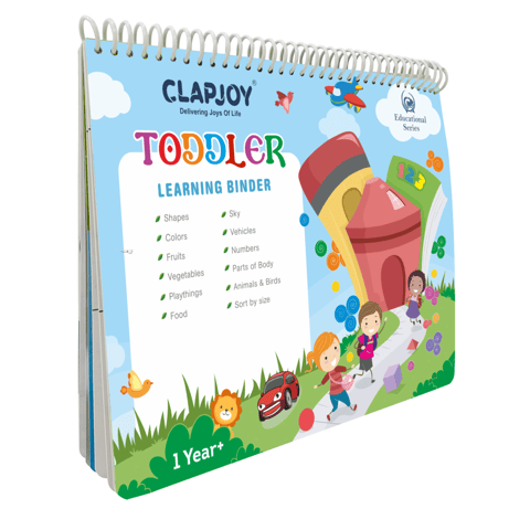 Clapjoy Velcro Book Preschool Busy book for kids up to 3 years (Combo)