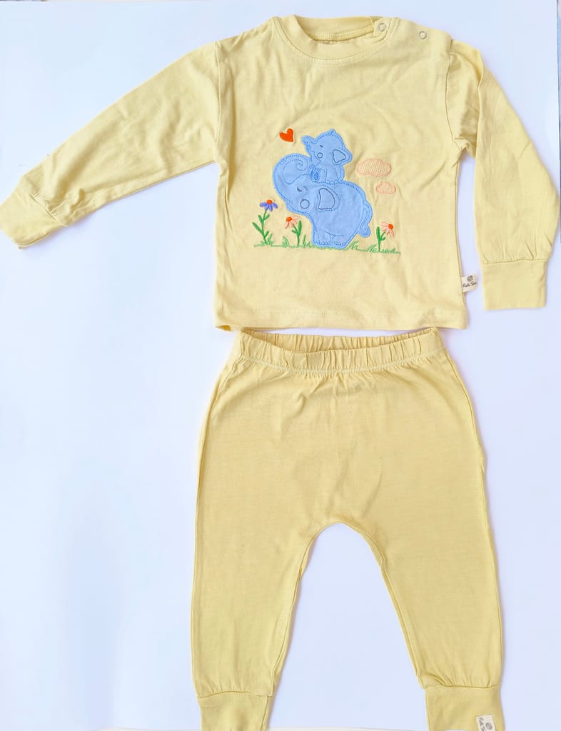 Rustic TonesBamboo Full sleeve shirt pant co-ord set - mamma baby elephant