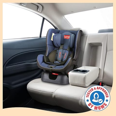 LuvLap Sports Convertible Car Seat for Baby & Kids from 0 to 4 Years, Rearward Facing for 0 – 2 Years (Upto 13Kg), Forward Facing for 2-4 Years (Upto 18Kg), 5 Point Safety Harness (Blue)