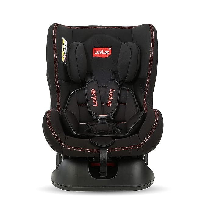 LuvLap Sports Convertible Car Seat for Baby & Kids from 0 to 4 Years, Rearward Facing for 0 – 2 Years (Upto 13Kg), Forward Facing for 2-4 Years (Upto 18Kg), 5 Point Safety Harness (Black)